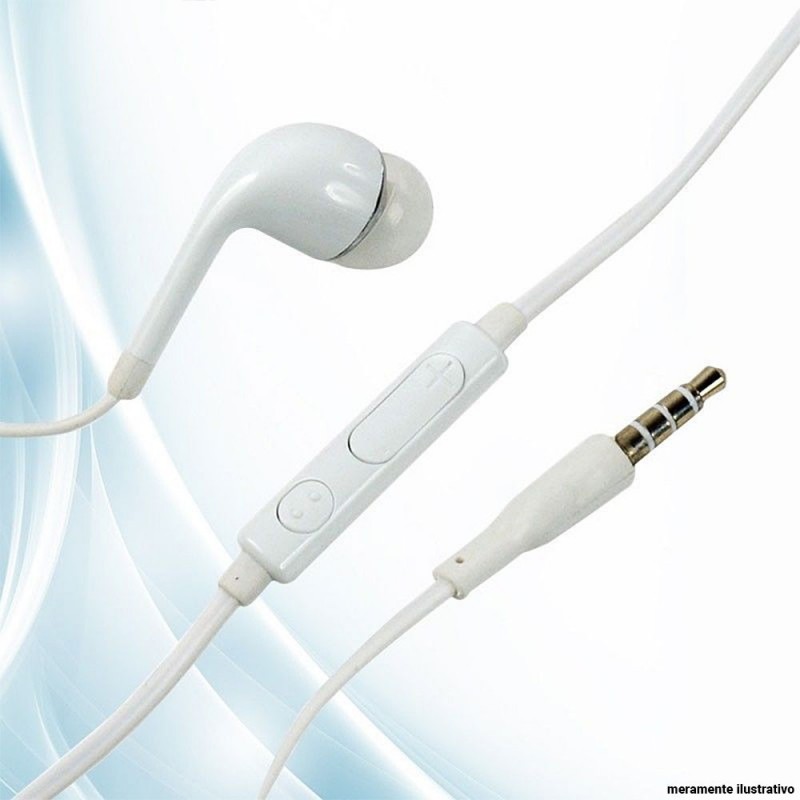 Fone De Ouvido Com Silicone Microfone E Botão De Volume