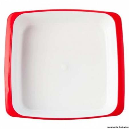 Travessa De Plástico Multiuso Quadrada 1,5L Plasútil