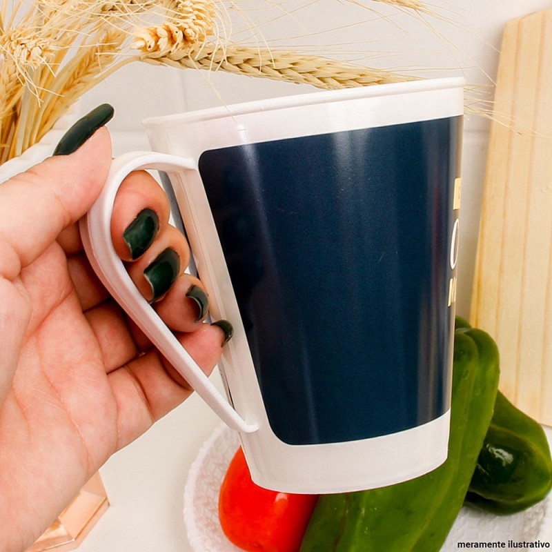 Caneca Plástica Com Estampas Variadas 360ml Plasútil