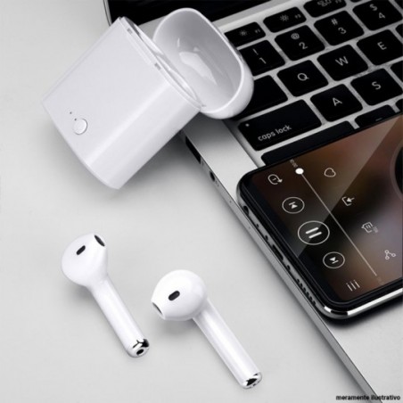 Fone de Ouvido Sem Fio Bluetooth I9S Tws 5.0 Com Chaveiro