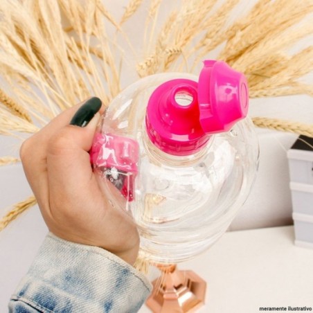 Garrafa Squeeze De Plástico Com Alça 600ml