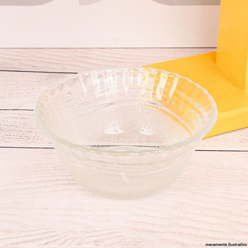 Tigela Bowl Crystal Para Cereais Vidro Barroco Wheaton 10 CM