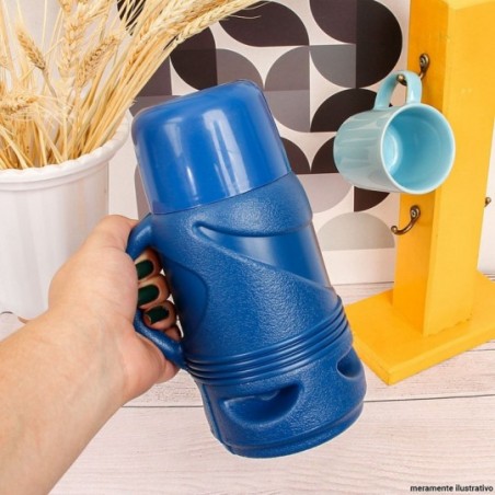 Mini Garrafa Térmica Líder 320 Ml Azul Dosadora Invicta