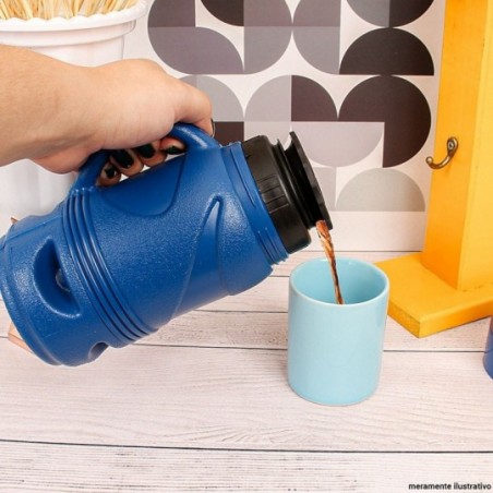 Mini Garrafa Térmica Líder 320 Ml Azul Dosadora Invicta