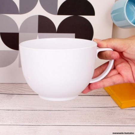 Caneca Jumbo Melamina Branca 650 Ml