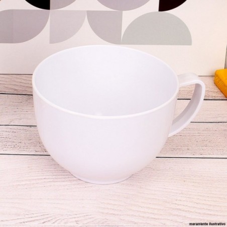 Caneca Jumbo Melamina Branca 650 Ml