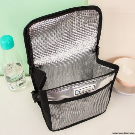 Bolsa De Mão Térmica Marmita Viagem Unissex C/ Bolso Convoy