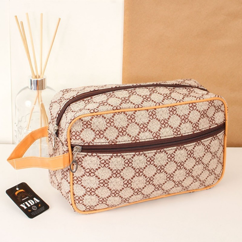 Necessaire Feminina Maquiagem Viagem Estampada Com Alça