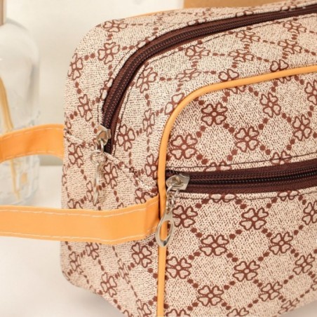 Necessaire Feminina Maquiagem Viagem Estampada Com Alça