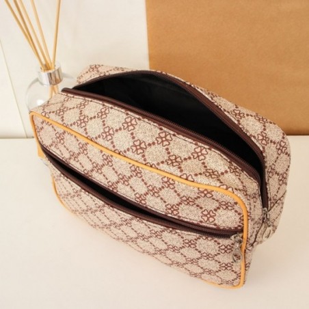 Necessaire Feminina Maquiagem Viagem Estampada Com Alça
