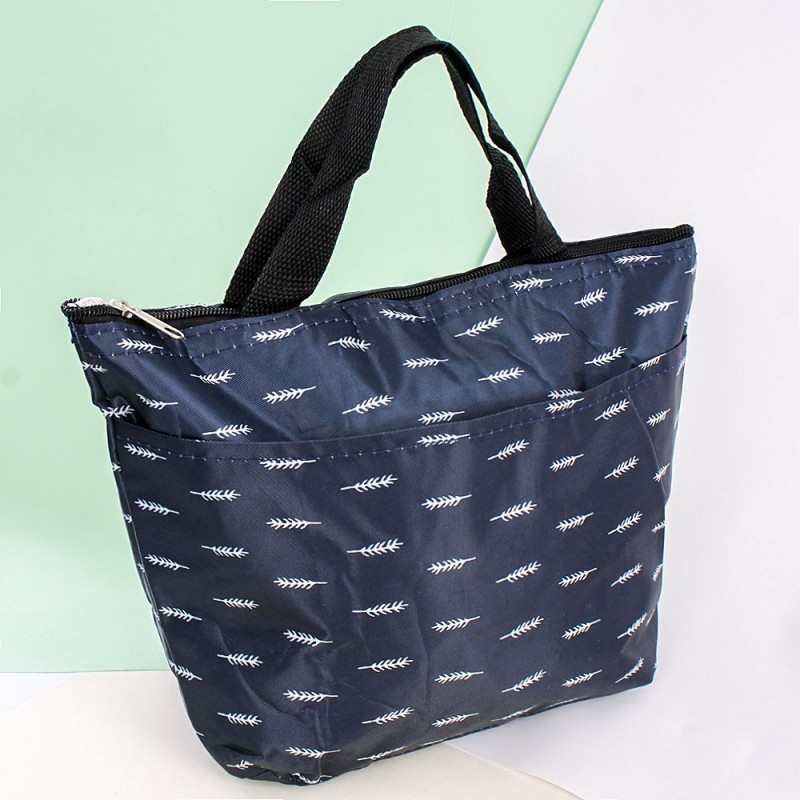 Bolsa Térmica De Mão Feminina Estampada Alça Dupla