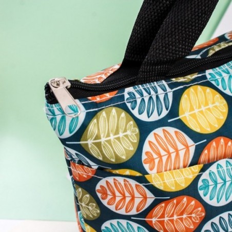 Bolsa Térmica De Mão Feminina Estampada Alça Dupla