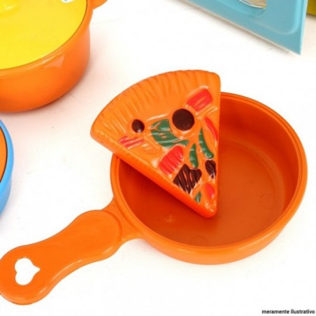 Kit Panelinhas + Micro-ondas Infantil Brinquedo