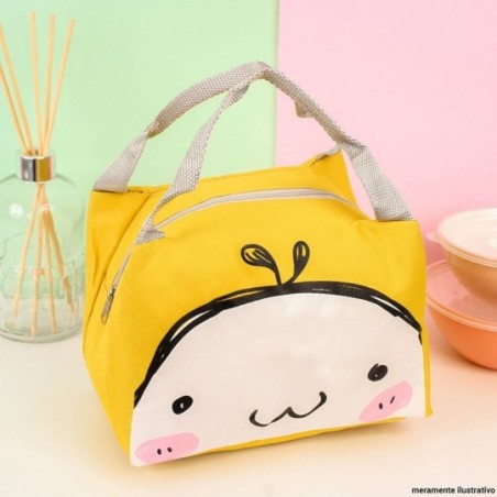 Bolsa De Mão Feminina Térmica Marmita Viagem Estampada
