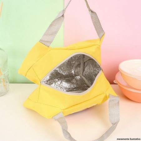Bolsa De Mão Feminina Térmica Marmita Viagem Estampada