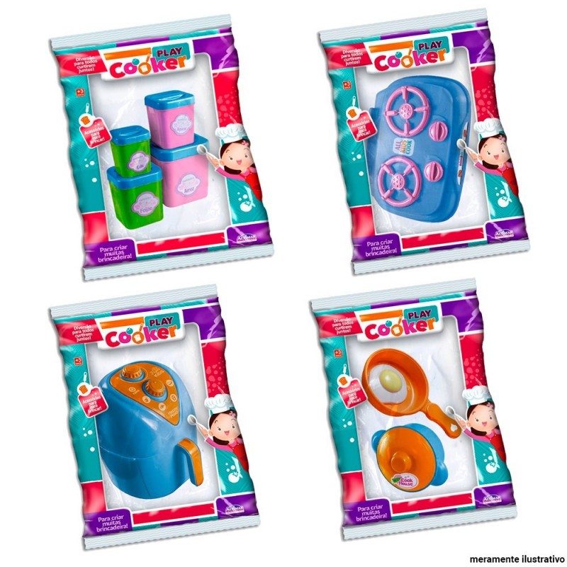 Kit Brincando De Cozinha Infantil Brinquedos