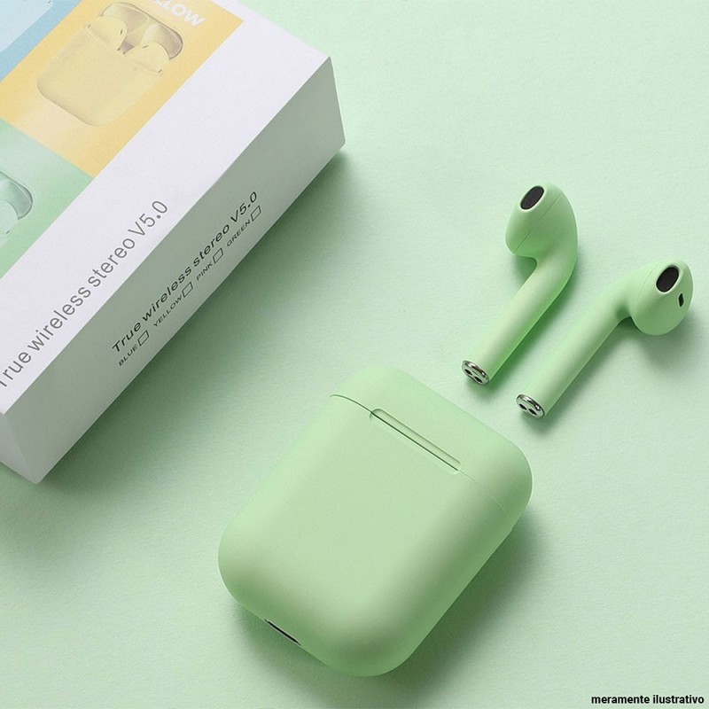 Fone De Ouvido Sem Fio Bluetooth Wireless Stereo Touch I12