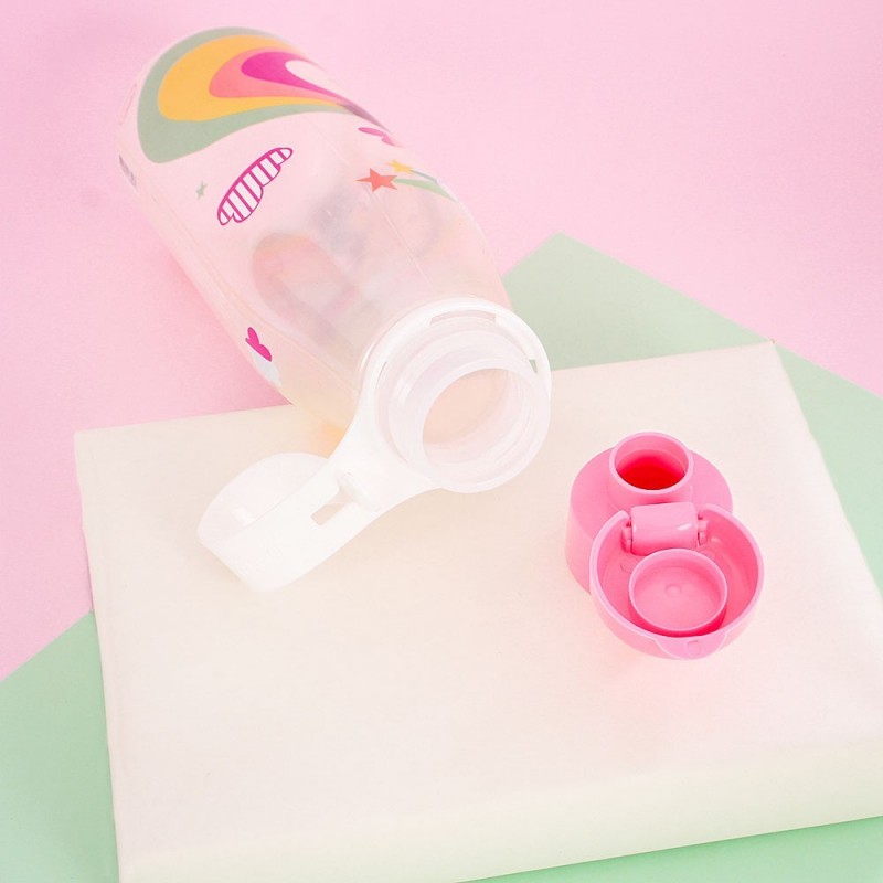 Garrafa Squeeze Agnes Alça Mão 530 ml C/ Tampa Plasútil
