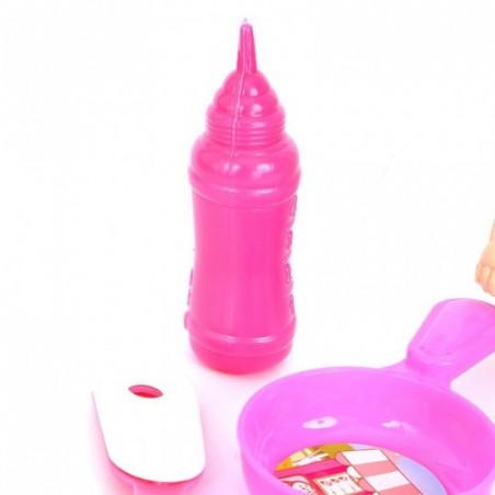 Kit Boneca Baby Com Mamadeira + Acessórios De Cozinha Infantil