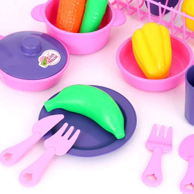 Kit Brincando De Cozinha Panelinhas Frutas Infantil