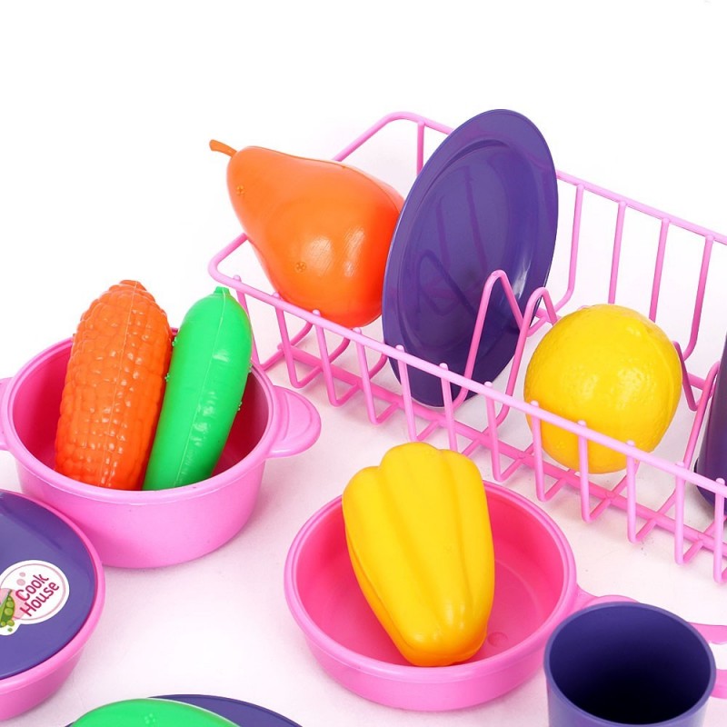 Kit Brincando De Cozinha Panelinhas Frutas Infantil
