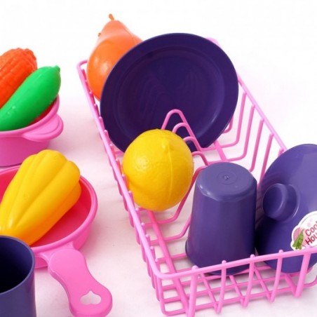 Kit Brincando De Cozinha Panelinhas Frutas Infantil