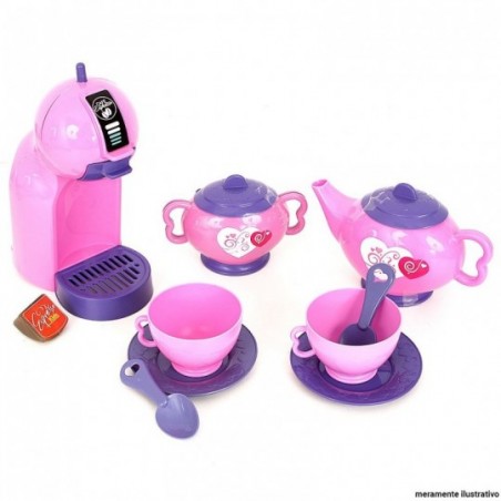 Kit Meu Café Com Cafeteira Chaleira E Acessórios Infantil