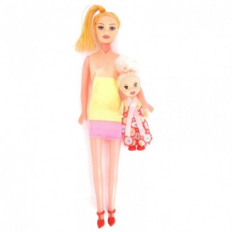 Kit Boneca Fashion + Mini Boneca Encantada Infantil Atacado