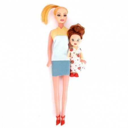 Kit Boneca Fashion + Mini Boneca Encantada Infantil Atacado