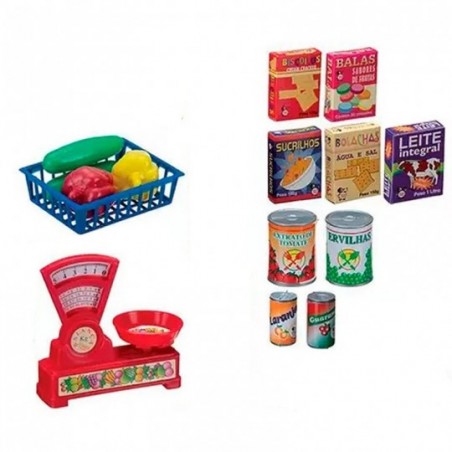 Kit Super Mercado 16 Peças Brinquedo Infantil