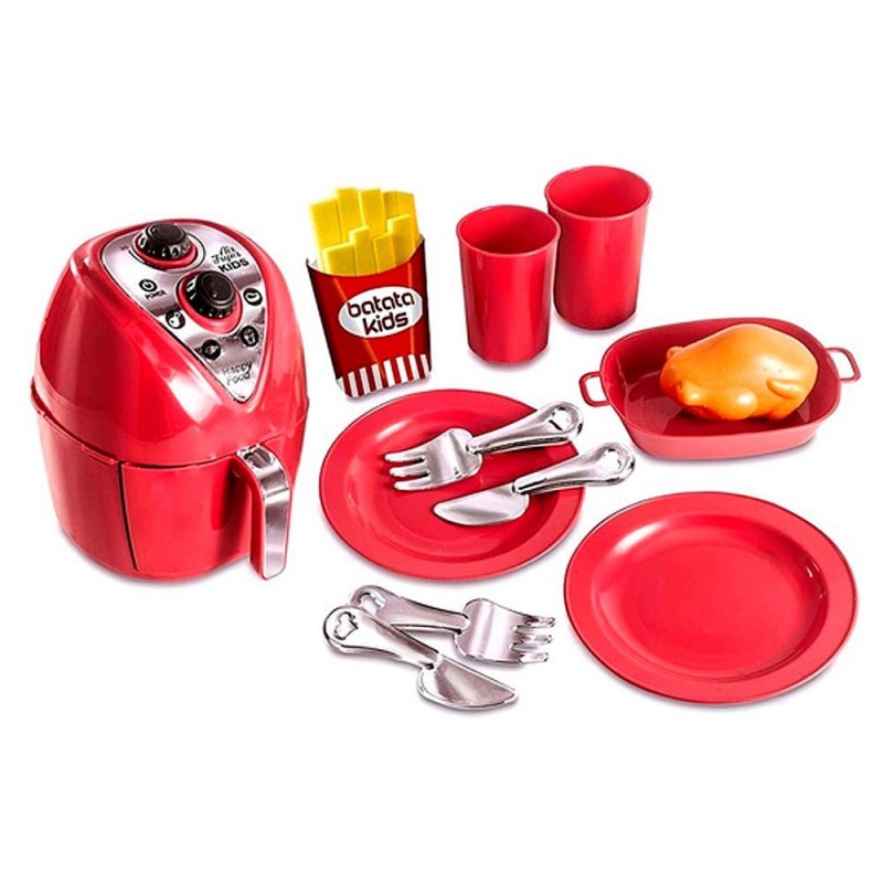 Kit Cozinha Air Fryer Chef Kids Com 12 Peças Zuca Toys