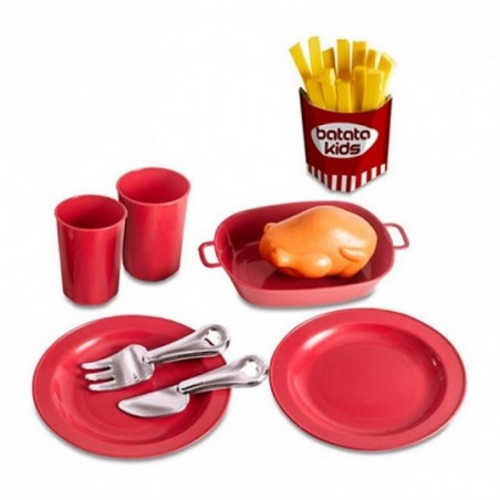Kit Cozinha Air Fryer Chef Kids Com 12 Peças Zuca Toys