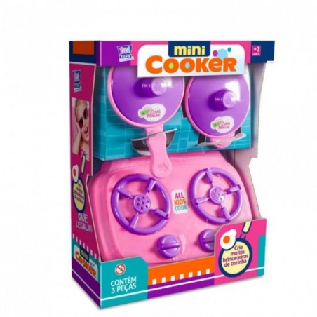 Kit Mini Cooker Com 3 Peças Brinquedo Infantil Zuca Toys
