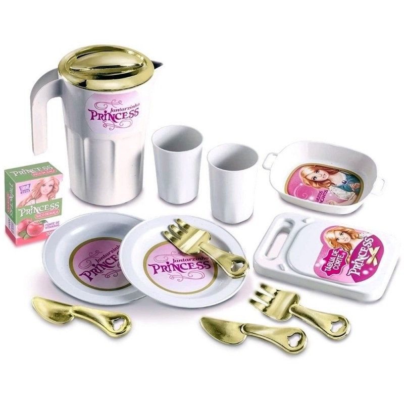 Kit Jantarzinho Das Princesas 12 Peças Infantil Zuca Toys