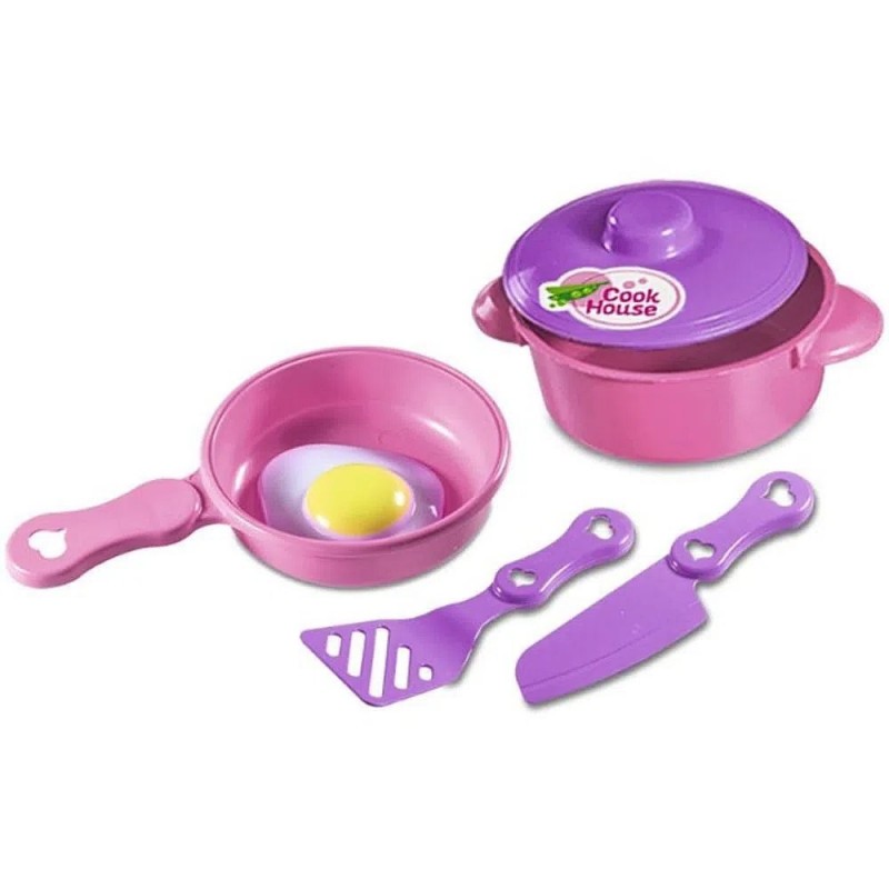 Kit My Little Kitchen Com 5 Peças Infantil Zuca Toys