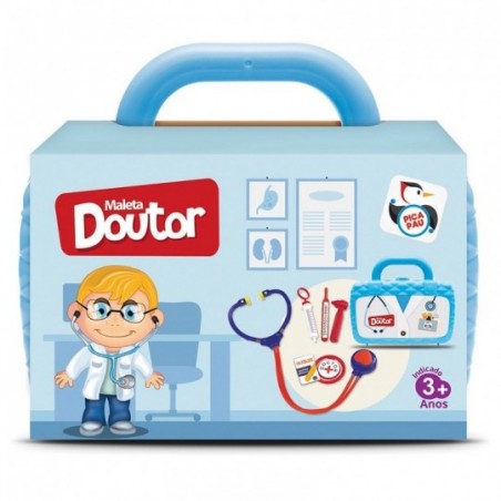 Kit Médico Meninos Maleta Doutor 6 Peças