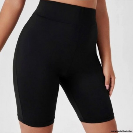 Legging Preta Bermuda Feminina Cintura Alta No Atacado