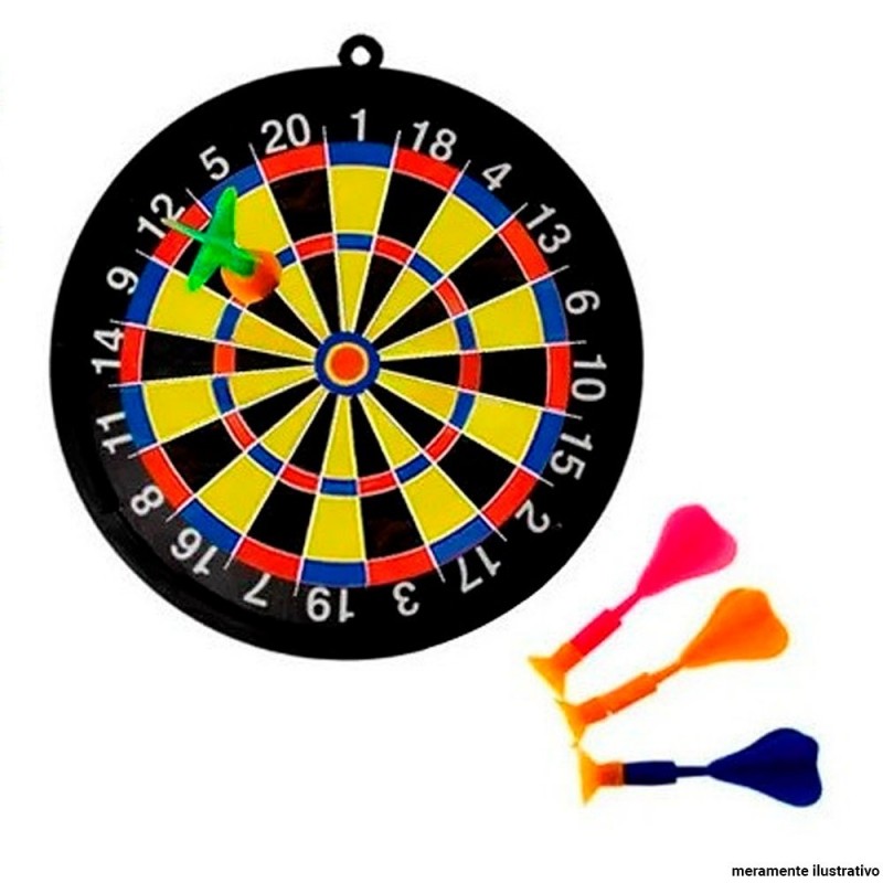 Kit Jogo De Dardos Na Solapa Com 5 Peças Pica Pau Brinquedos