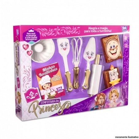 Conjunto Confeitaria Da Princesa Com 8 Peças Zuca Toys