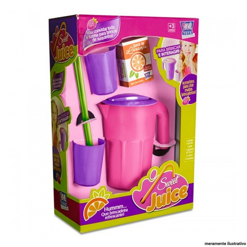 Kit Sweet Juice 6 Peças Brinquedo Infantil Zuca Toys