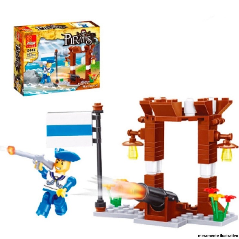 Blocos Montar Piratas Modelos Variados Infantil No Atacado