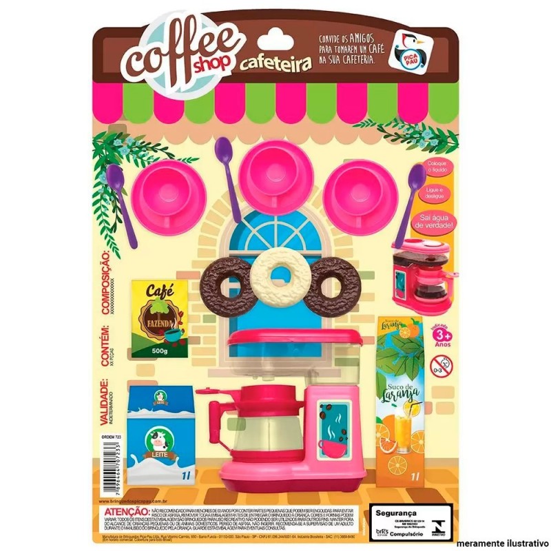 Kit Coffee Shop Com Cafeteira Infantil