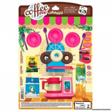 Kit Coffee Shop Com Cafeteira Infantil