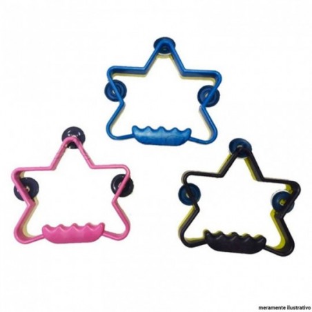 Pandeiro Brinquedo Infantil Estrela Cores Variadas Atacado