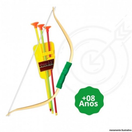 Brinquedo Arqueiro Com Arco E Flechas Infantil Pica Pau