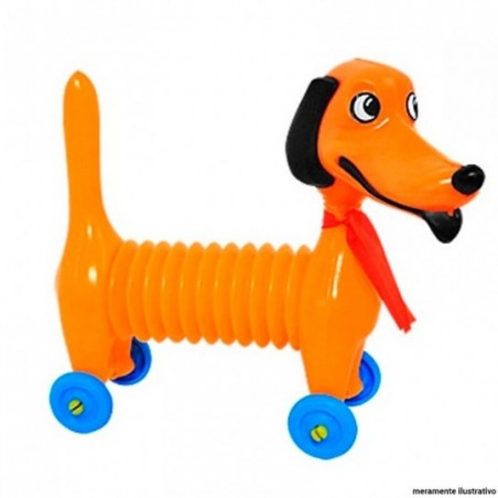 Cachorro Sapeca Sanfonado Com Rodinha E Som No Atacado