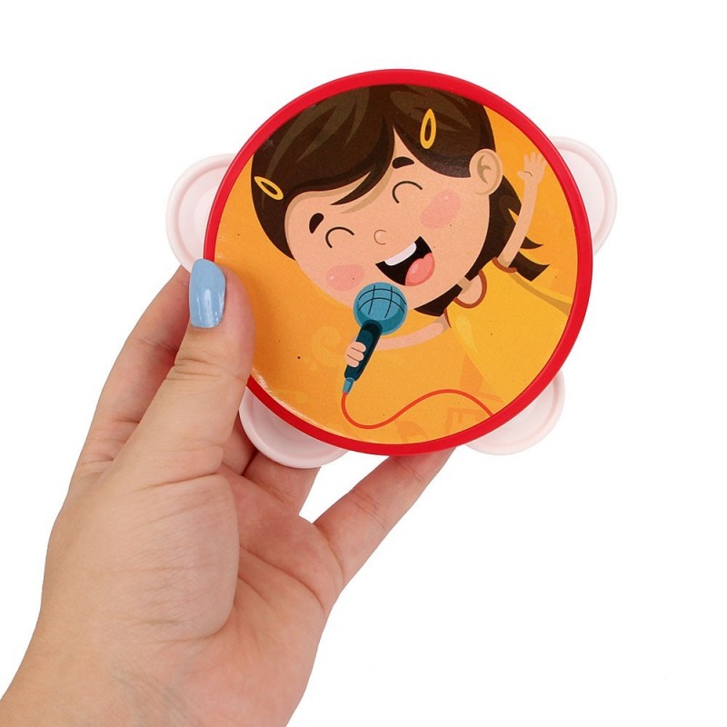 Mini Pandeiro Infantil Brinquedo Musical