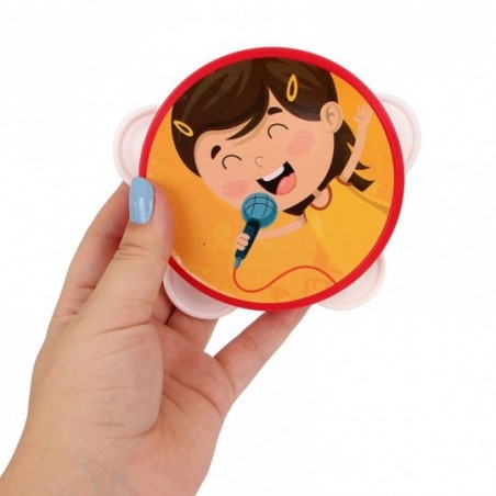Mini Pandeiro Infantil Brinquedo Musical