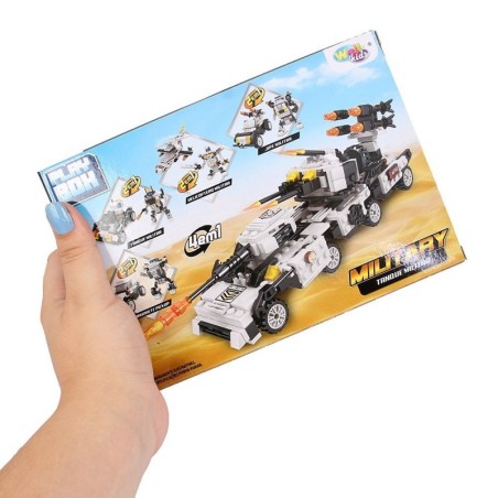 Blocos De Montar Veículos Militar Modelos Variados Infantil