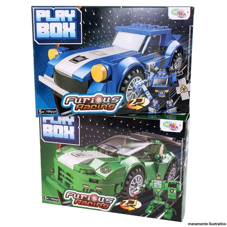Blocos De Montar Furious Rancing Modelos Variados Infantil